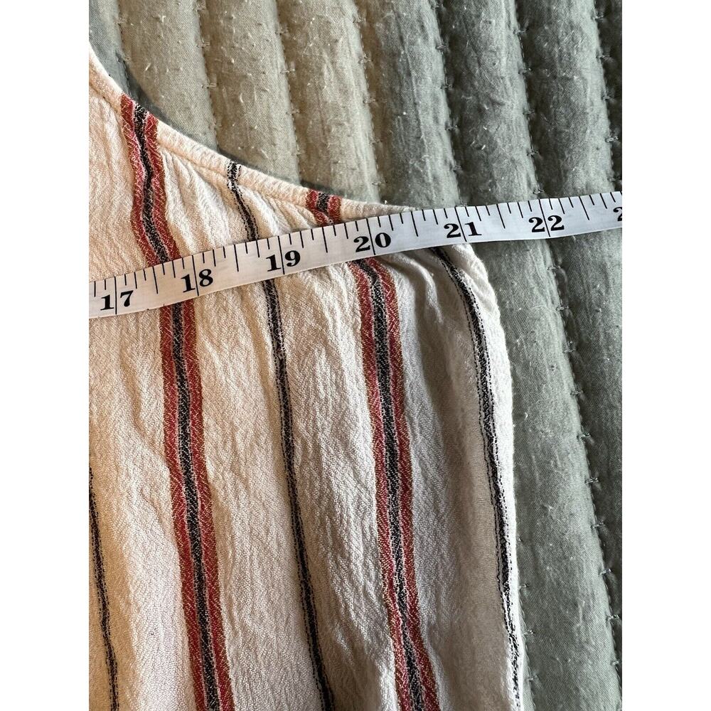 Collection by Bobeau Women's Tank 1XL Striped Linen-Feel Top - Picture 7 of 8